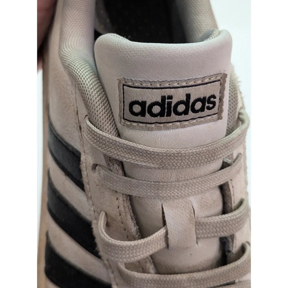 Adidas Grand Court Sneakers Mens 9 White Black Fair Casual Classic F36392